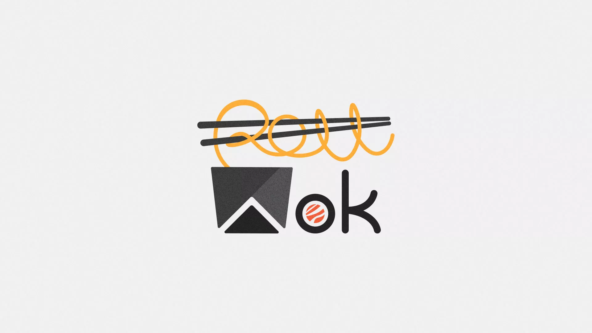 Разработка логотипа в Жуковке для суши-бара «Roll Wok Club»