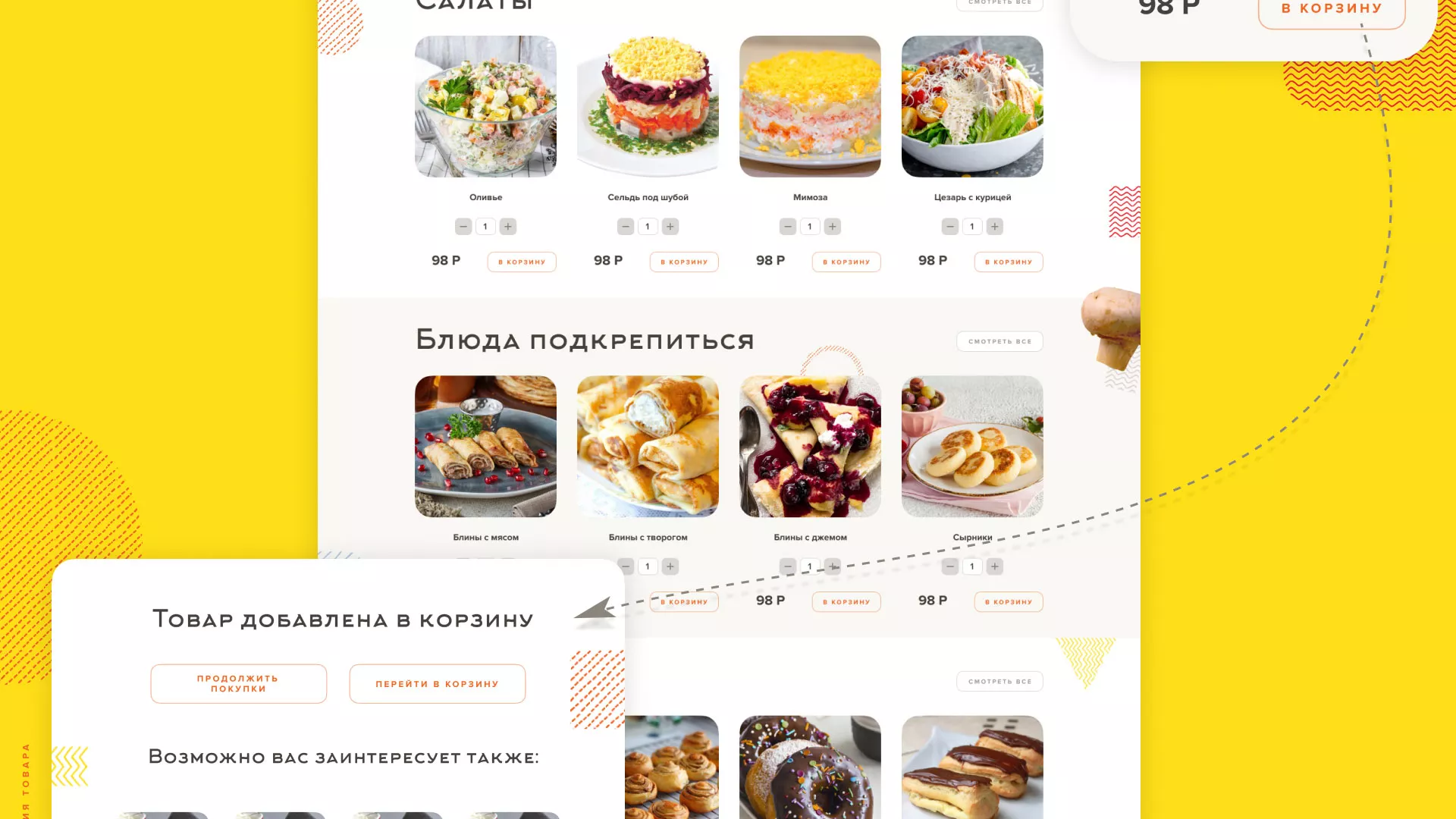 Разработка сайта кафе-столовой «Суп-Мясо-Салат» в Жуковке